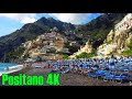 Positano, Italy. Walking tour. [4K]