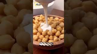 #shorts  😋 حمص باللبن للفطور بالطريقة الاصلية