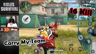 Carry My Team 16 Kills!! AN94 & M1887 / Rules of Survival / Ep 256