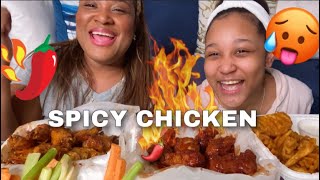 Mukbang| Spicy Atomic \u0026 Nuclear Wings‼️(NEVER AGAIN)🌶🔥