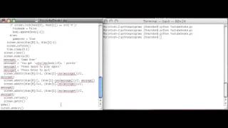 Python Curses Snake Tutorial 4: Game Over Screen