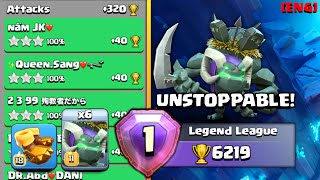 Last 2days 320x3⭐️Witch Golem Spam⭐️Legend League TH16 Attack Strategy Clash Of Clans