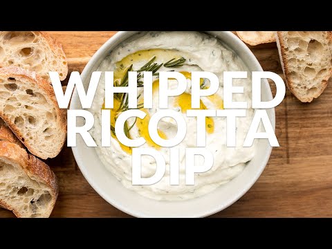 The easiest whipped ricotta recipe to upgrade your festive appetizer spread