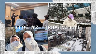 VLOG #2 : BRIDGING LIFE IN HANYANG UNIVERSITY (ft. snowy day)