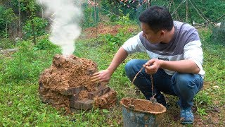 【鑫哥】小哥为了这道美食，做了一个土窑，2小时后美味出炉