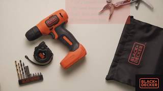 BLACK+DECKER 7.2V Li-Ion Cordless Drill Kit BDCD8