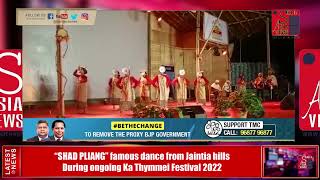 “SHAD PLIANG” famous dance from Jaintia hills during ongoing Ka Thymmei Festival 2022