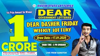 LOTTERY SAMBAD LIVE DEAR 6 PM 17.01.2025 SIKKIM LOTTERY LIVE DEAR LOTTERY LIVE LOTTERY SAMBAD