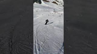 David Prades ski follow in Saas-Fee October 2020 with Ski Zenit
