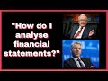 Warren Buffet: Bill Ackman Asks How To Analyze Financial Statements