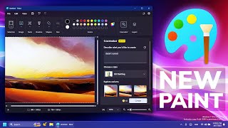 New Paint App in Windows 11 with Image Generation Feature