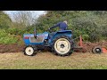 iseki tu1700 4x4 tractor ploughing