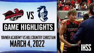 Yavneh Academy vs. Hill Country Christian School - Boys 2022 Week 29 Basketball Highlights
