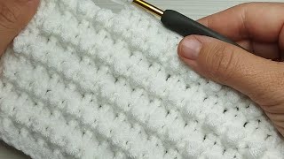 VERY EASY Crochet Pattern for Beginners! UNUSUAL Crochet Stitch for Baby Blanket, Bag and Scarf