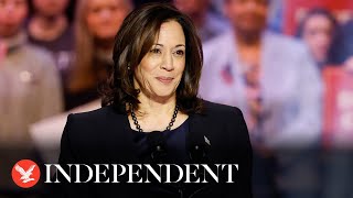 Live: Harris speaks at campaign event in South Carolina as US conducts airstrikes in Middle East