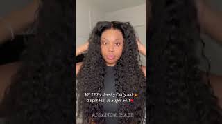 #amandahairs 😍Super bouncy super full! Slay or nay? #hairreview #shorts #wiginstall #tutorial