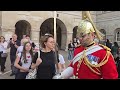 lance corporal takes kings guard back inside and shouts at tourist #royalguards