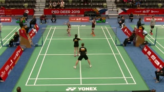 2019 CWG - Badminton - R1 \u0026 R2 - Court 1