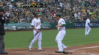 MIN@OAK: Norris' walk knocks in Oakland's first run