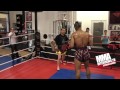 simon marcus open workout pad session for lion fight promotions vs artem levin