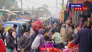 জলেশ্বর পীরবাড়ি ধর্মীয় সভা আখেরি মোনাজাতের পর দৃশ্য।