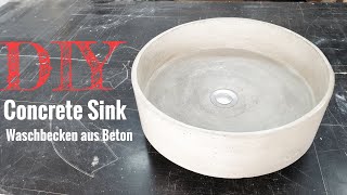 Tutorial: Building a wash basin from concrete // DIY Concrete Sink