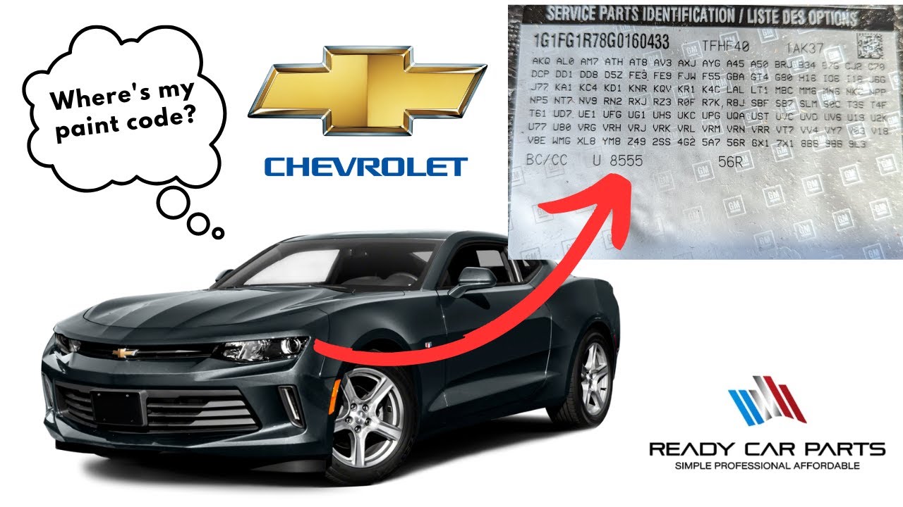 Camaro Paint Code Location Infoupdate Org
