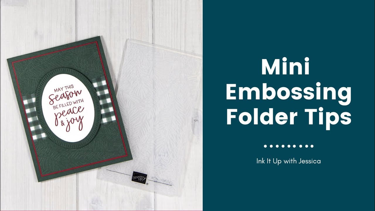 Mini Embossing Folder Tips Youtube