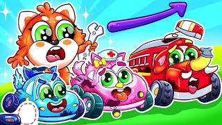 Let's Fix up Toy Cars | Cars Challenge Song + More Nursery Rhymes by Baby Cars & Friends