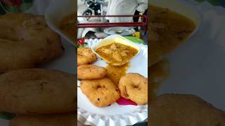 కోడి కూర చిల్లు గారే ( Vada with Chicken Curry) | Nonveg Breakfast | #nonveg #breakfast #foodie