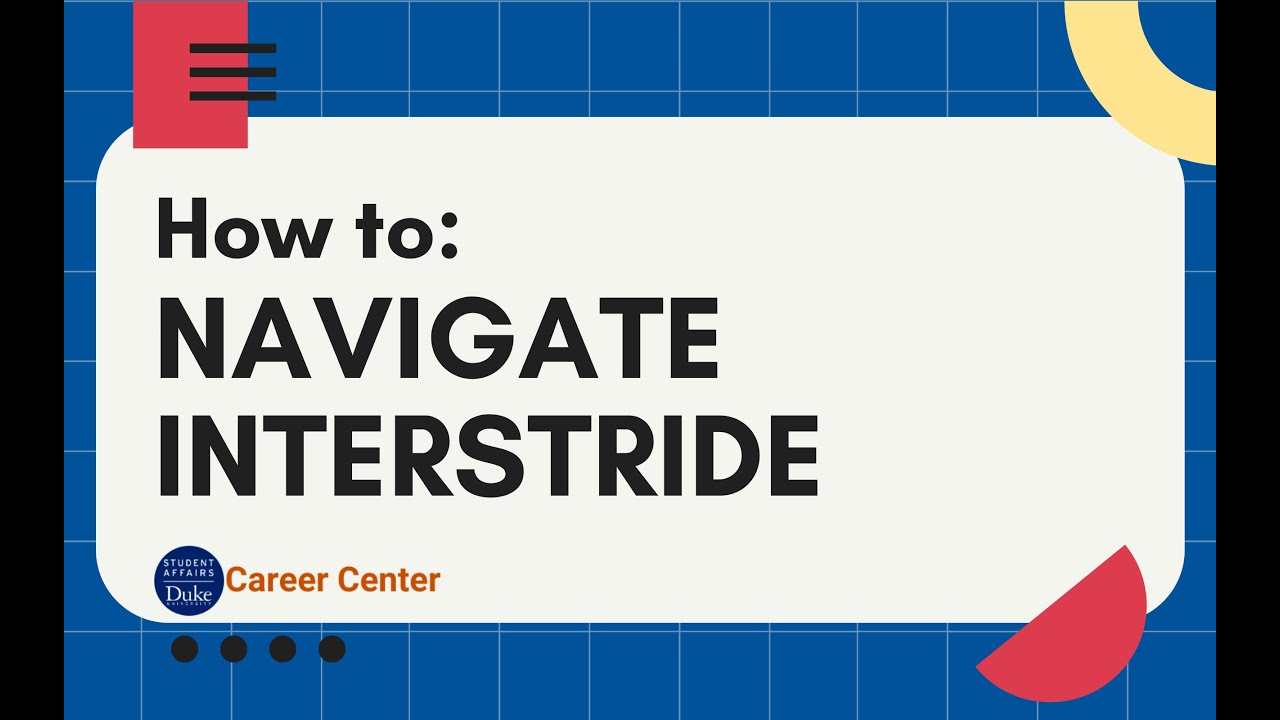 How To Navigate Interstride Youtube