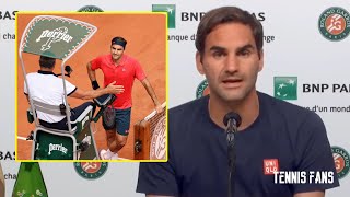 Roger Federer about argument with Umpire - Roland Garros 2021 (HD)