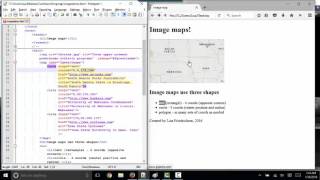 Creating hot spots on an image to create an image map in html