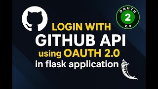 GitHub OAuth Login in Flask App | Secure Login System in Python | #api #pythonprogramming #flask