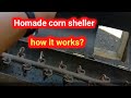 Diy Homade corn sheller paano magwork?