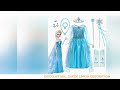 disney girls elsa princess dress for long sleeve kids birthday cosplay frozen costume fancy 2024 car