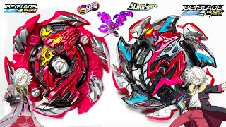 Inferno Salamander S5 VS Heat Salamander S4 Beyblade Burst Rise Hyper Sphere Battle + QR CODES