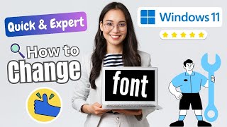 How to change font in windows 11 ( 2025 ) | How to change the font size in windows 11?