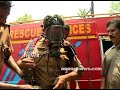 mattress shop catches fire at caritas road kottayam