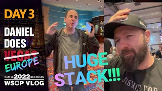 HUGE STACK near the BUBBLE! - 2022 WSOPE Poker Vlog Day 3