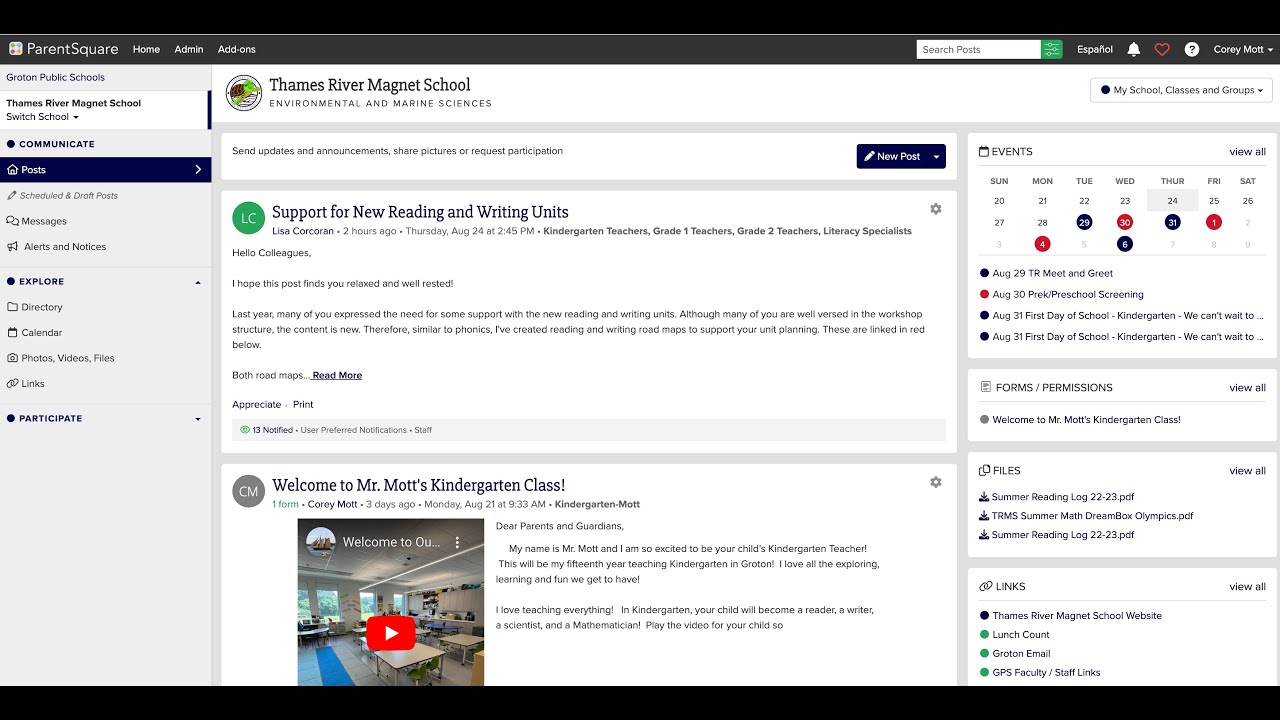 Parentsquare Tutorial Web Browser Overview Youtube