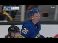 rasmus dahlin doesn t appreciate trent frederic making contact with his goalie