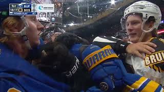 Rasmus Dahlin Doesn't Appreciate Trent Frederic Making Contact With His Goalie