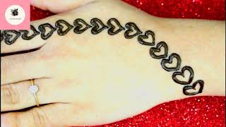 New Style Simple mehndi design backhand