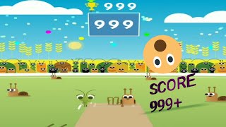 Highest score ever on google doodle cricket 999 😱😱