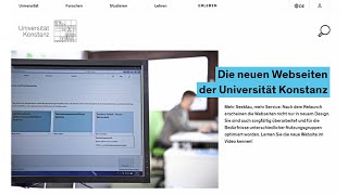 The new website of the University of Konstanz. Relaunch date: 9 May, 2016