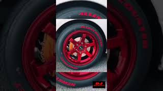 Red Alloy Wheel /ハイエースジャパンを変更 / DJモディファイドハイエース