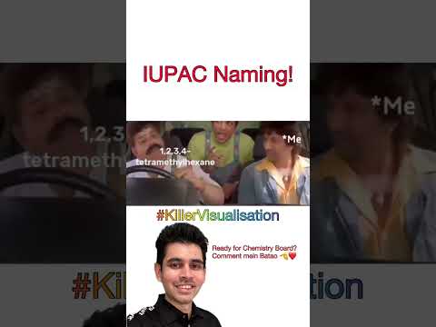 IUPAC naming ke Keede Killer Visualization – JEE Chemistry #JEE #Class11 #Shorts