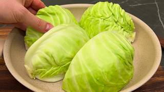 I cook cabbage like this every day! The most delicious dinner in 15 minutes!