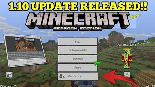 Minecraft PE 1.10 | MCPE 1.10.0 FULL UPDATE RELEASED!! + FULL REVIEW!! (Pocket Edition)